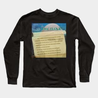The Iliad Scroll image/text Long Sleeve T-Shirt